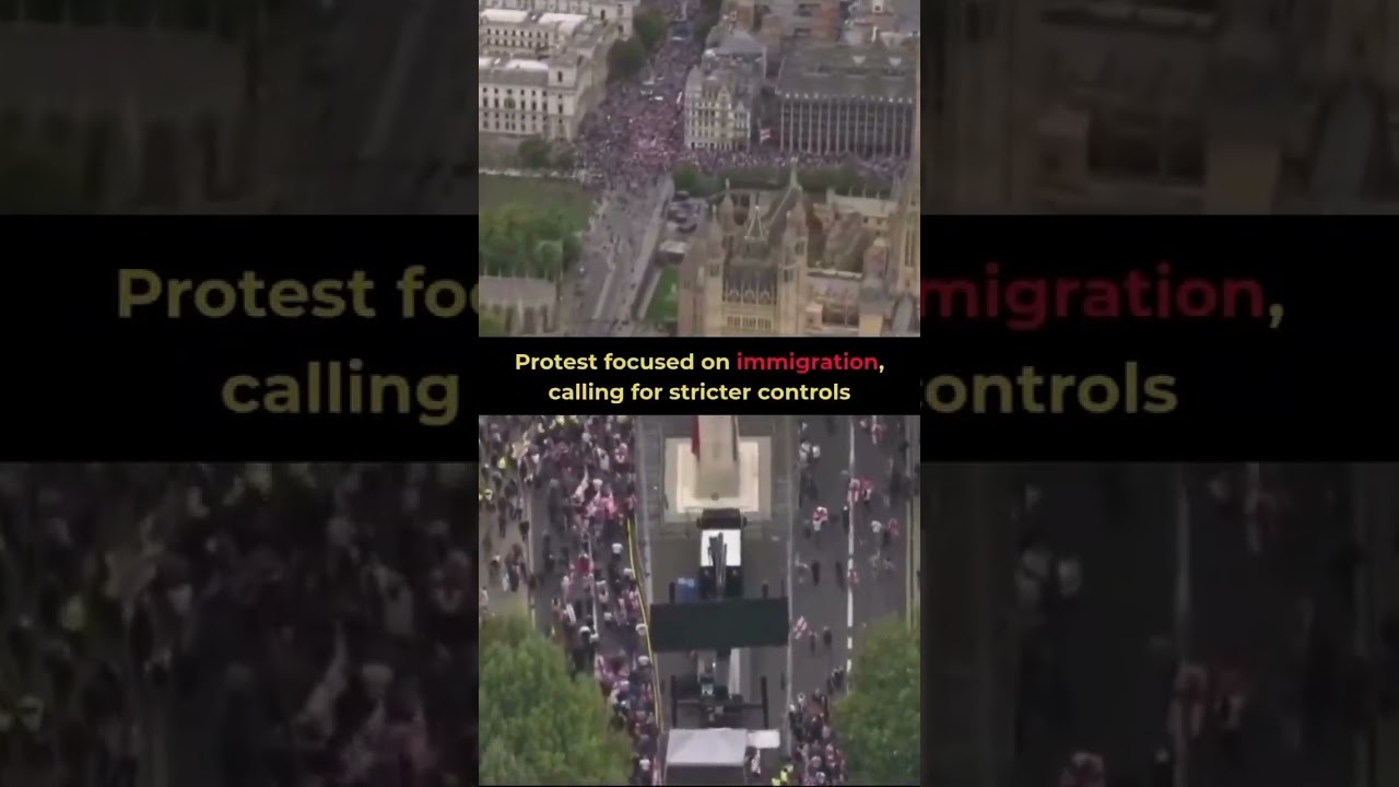 🔥 UK PROTEST 2025 | Massive Crowd on Street