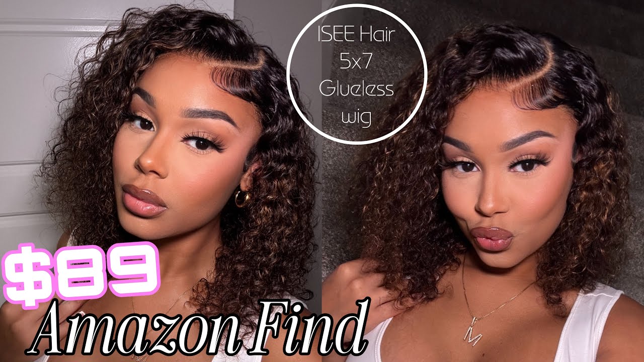 Amazon Finds : $89 😍 ISEE Hair 5x7 Glueless Wig