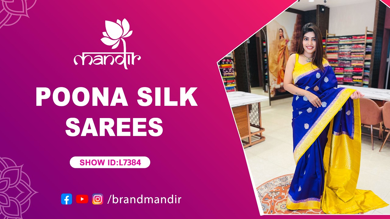 Poona Silk Sarees Collection | WhatsApp Number 733 733 7000 | Brand Mandir Sarees LIVE