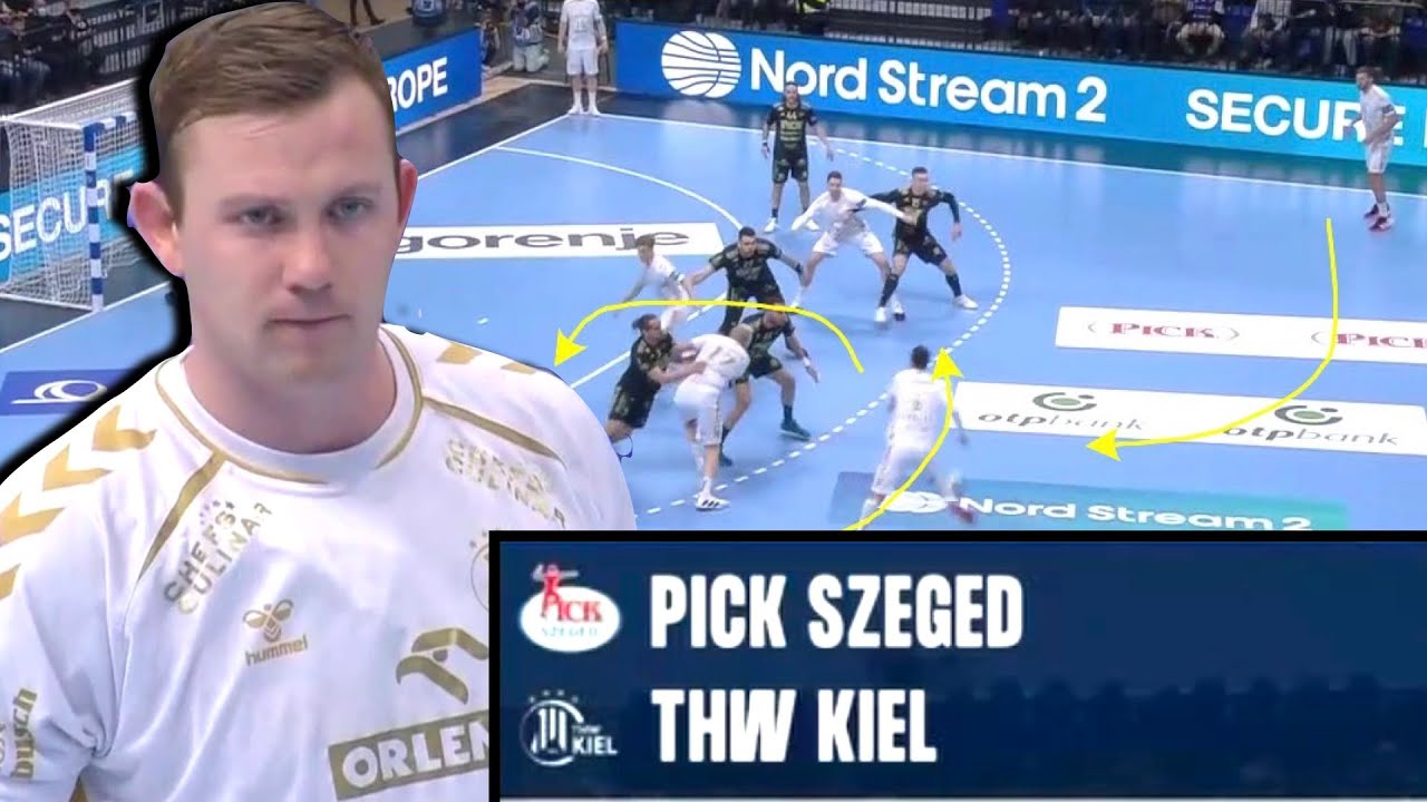THW Kiel | 7 on 6 with Left Wing Running to Pivot | 9.12.2021