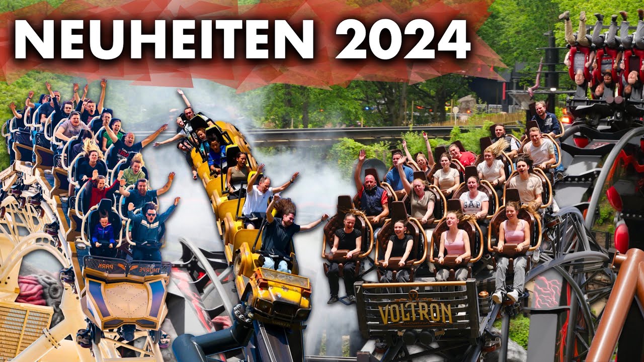 Die BESTEN Achterbahn-Neuheiten 2024 🎢