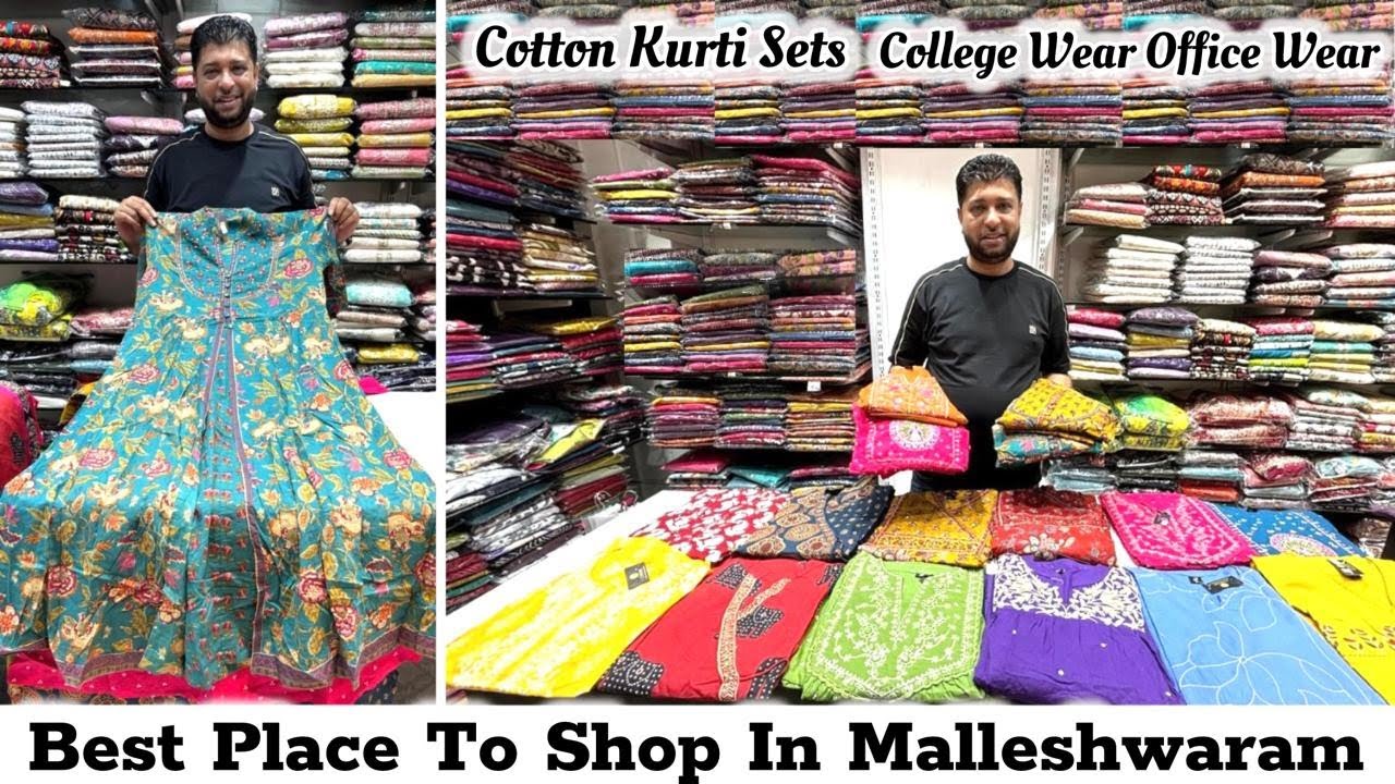 Best Cotton Readymade Kurti Sets in Malleshwaram Bangalore Latest Stylish Kurti Designs 2025#kurtis