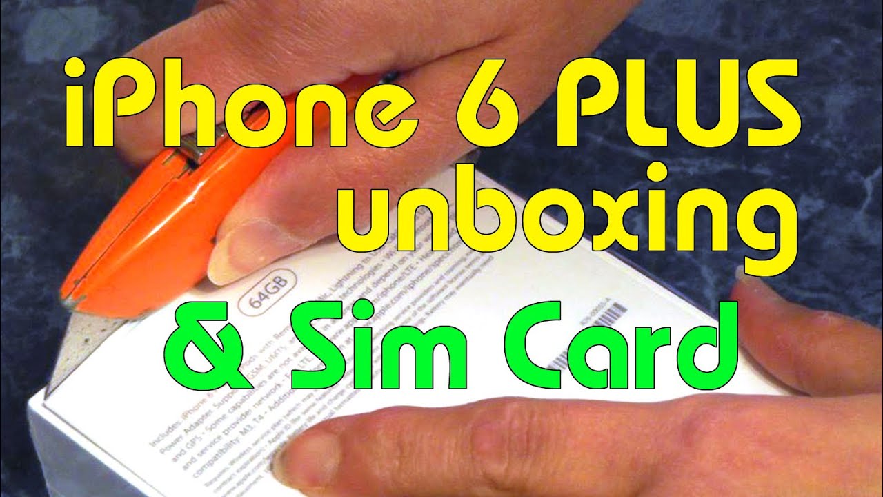 iPhone 6 PLUS Unboxing and Sim Card Transfer with Set Up