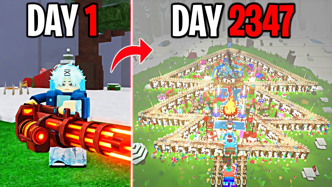 2347 Days to Build a Best Winter Base in 99 Nights in The Forest