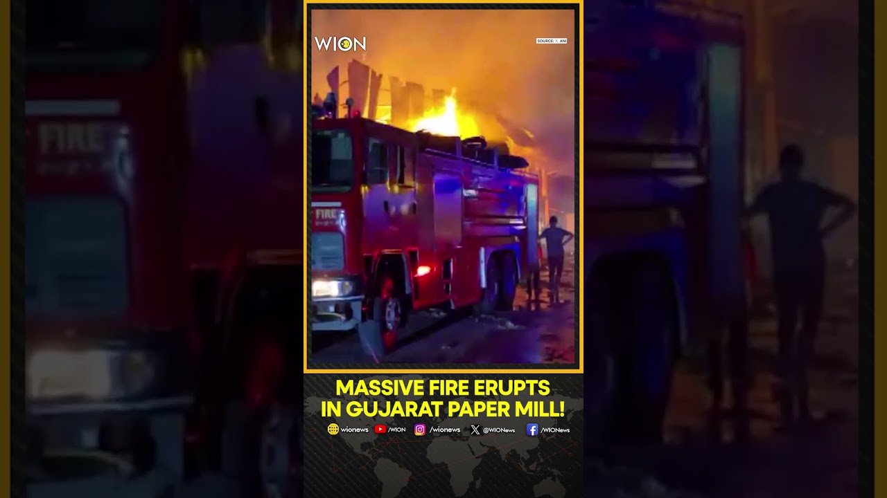 Gujarat:  Massive Fire Erupts In Valsad Paper Mill Factory | WION Shorts