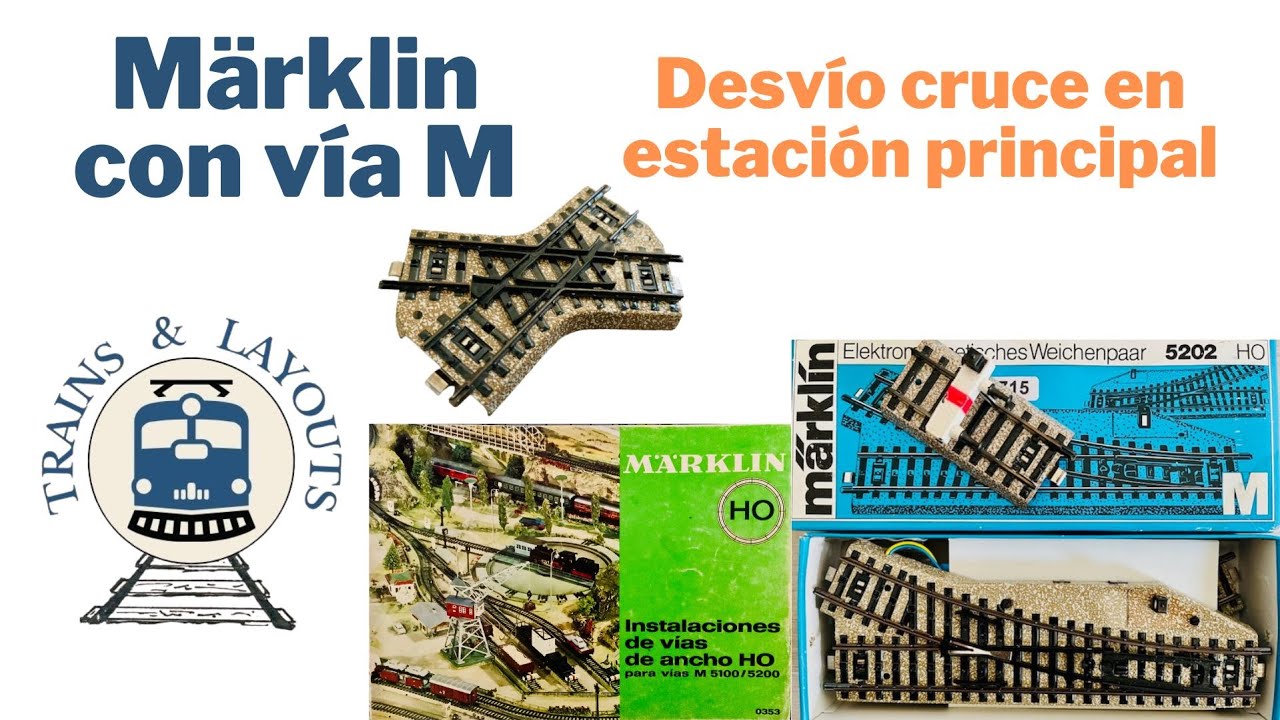 MÄRKLIN: объездной переезд на станции с путевым узлом M