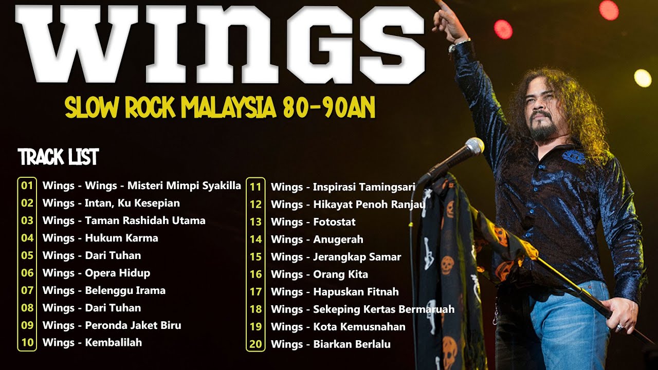 🎸 Wings Band Greatest Hits | Lagu Slow Rock Malaysia Legendaris 80s & 90s