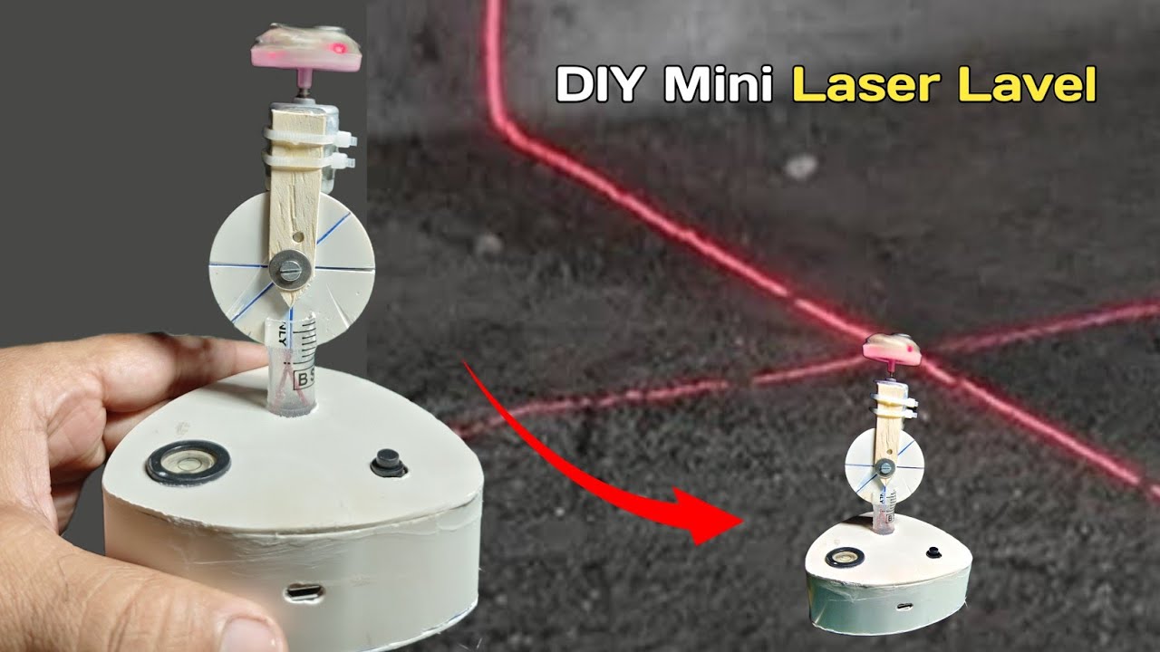Creating Laser Precision DIY Mini Laser Level Machine | Useful tools | UR Inventor