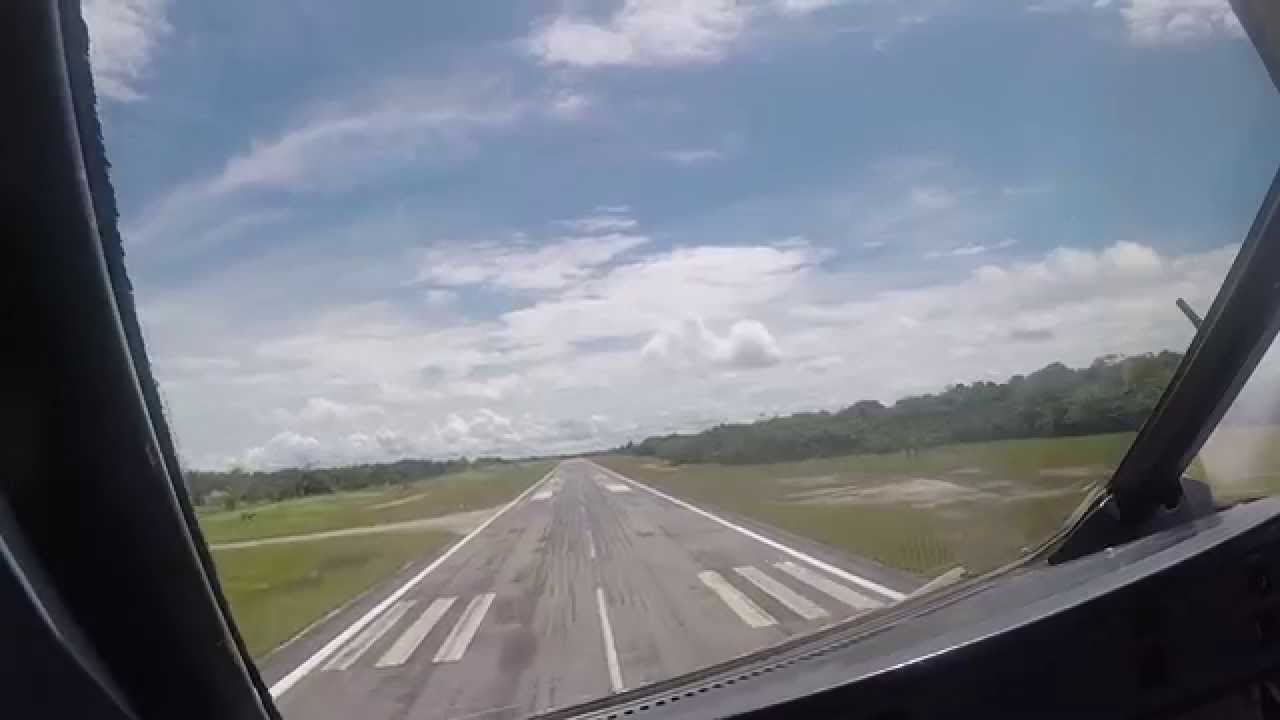 Aterrizaje en Leticia desde la Cabina de un A320 con GoPro