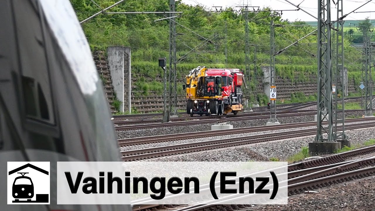 Vaihingen (Enz) → ICEs, Baustellenverkehr und eine goldene Lok