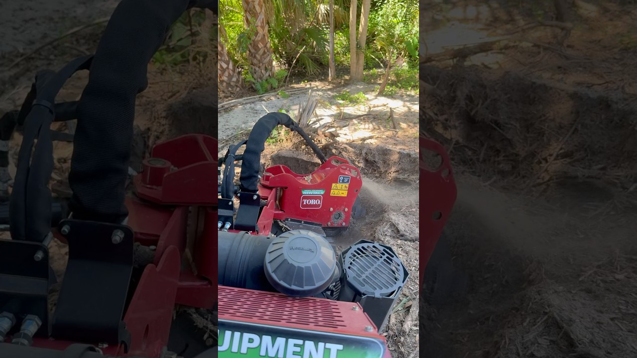 What brand stump grinder is the best?  #stumpgrinding #toro #landscape #viralvideo #follow