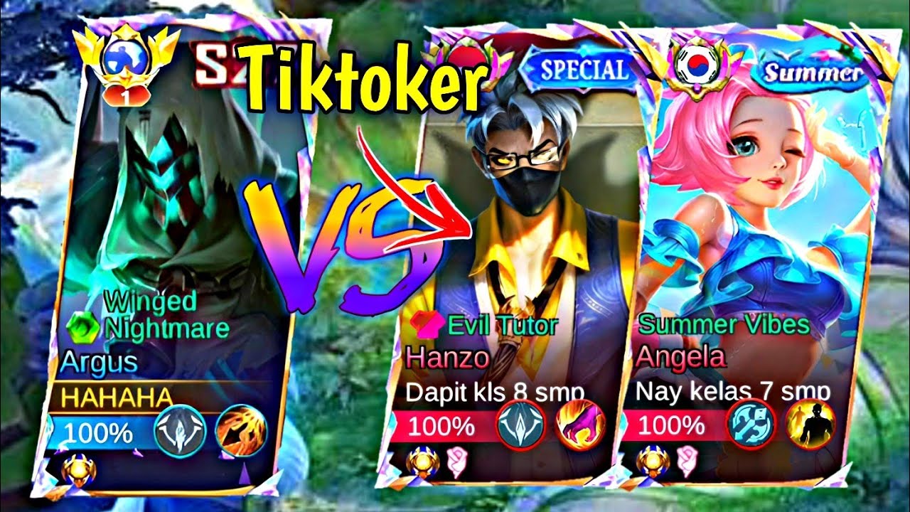 NABRAK TIKTOKER BUCIN! MARI KITA LOCK😂 - GAMEPLAY TOP 1 GLOBAL ARGUS - MOBILE LEGEND