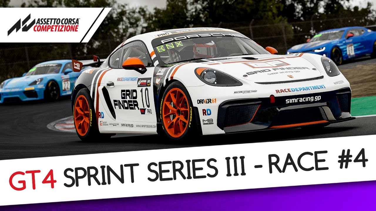 GT4 Sprint Series Rain Race at Laguna Seca - Community SimRacing in Assetto Corsa Competizione