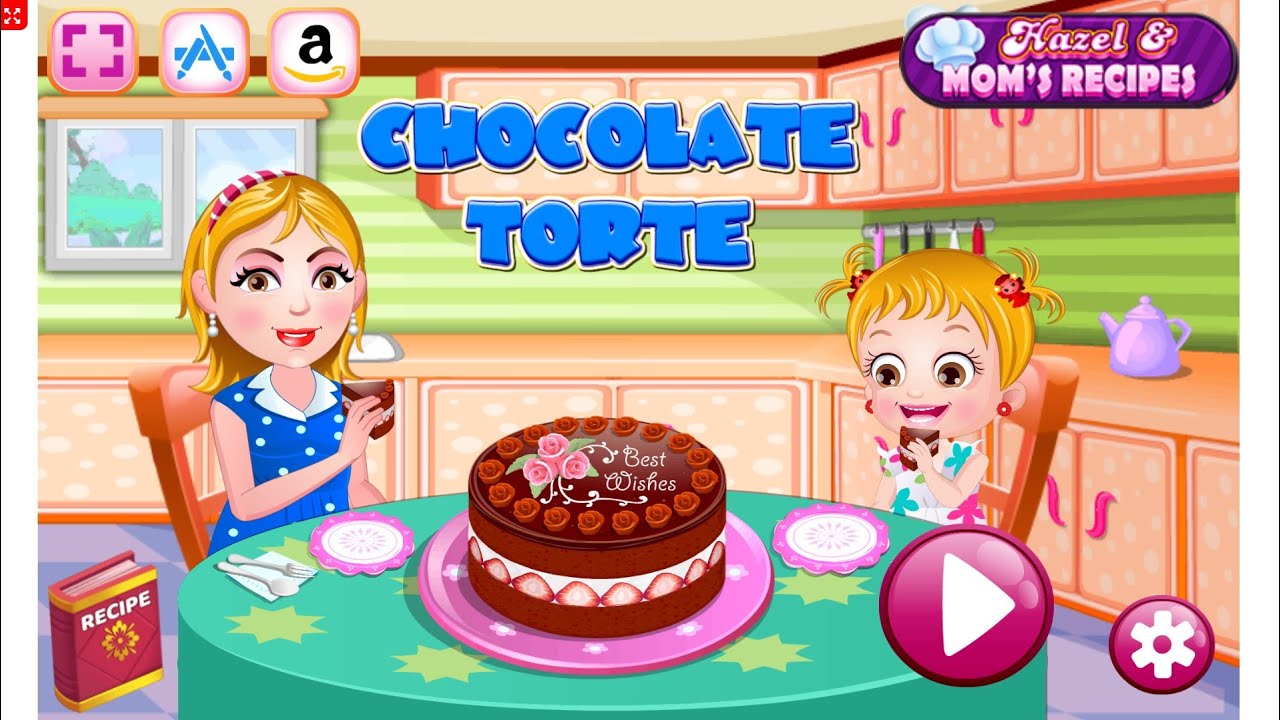 Jogos da Baby Hazel - Faça uma Torta de Chocolate da Baby Hazel