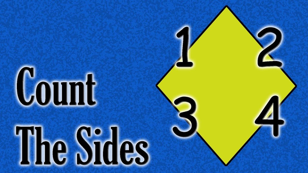 Counting Sides On A Diamond | learning game for children