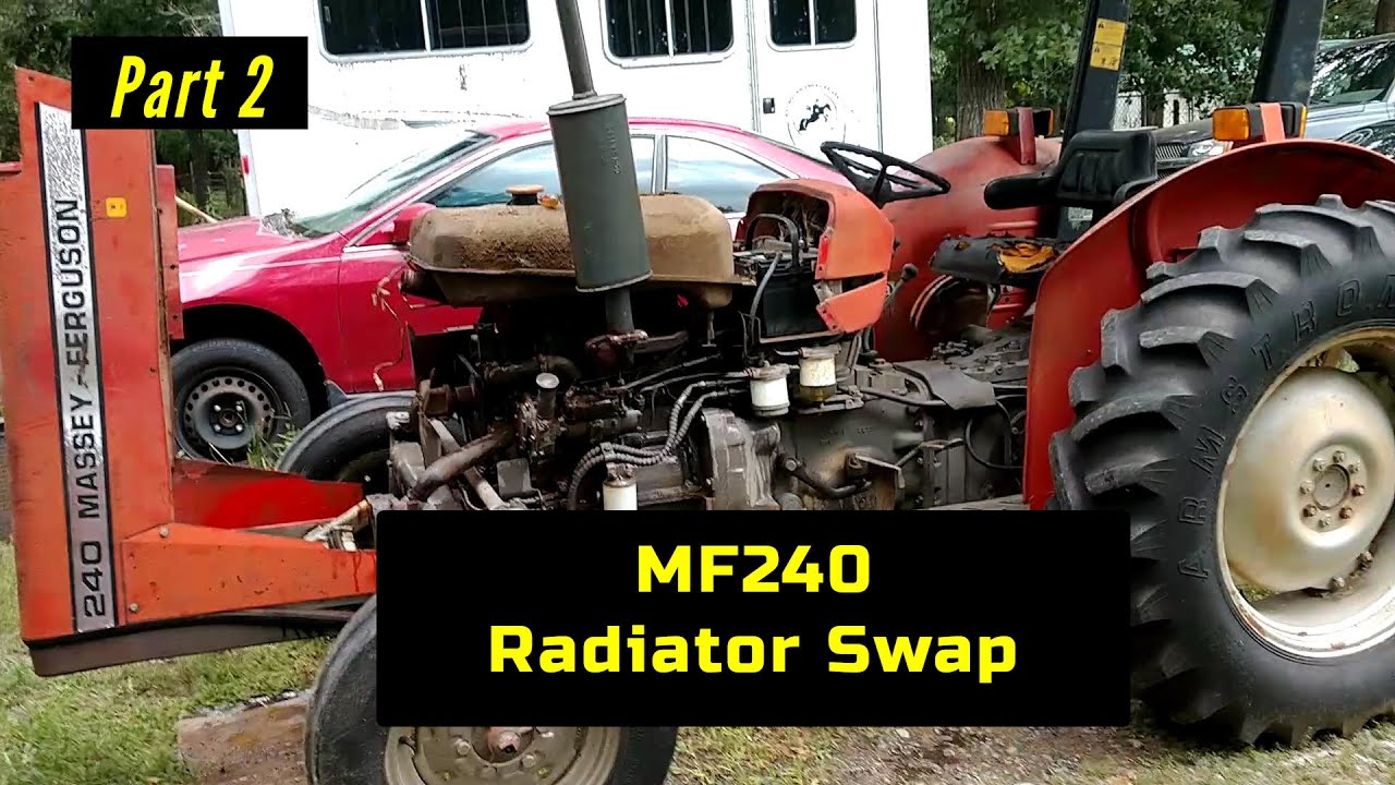 Замена радиатора Massey Ferguson 240
