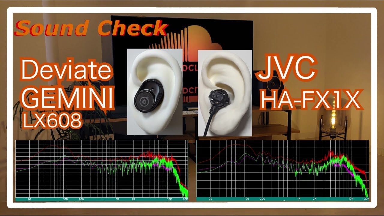 Devialet GEMINI LX608 vs JVC HA-FX1X [IEMs In-Ear headphones Sound Comparison イヤホン音比較]