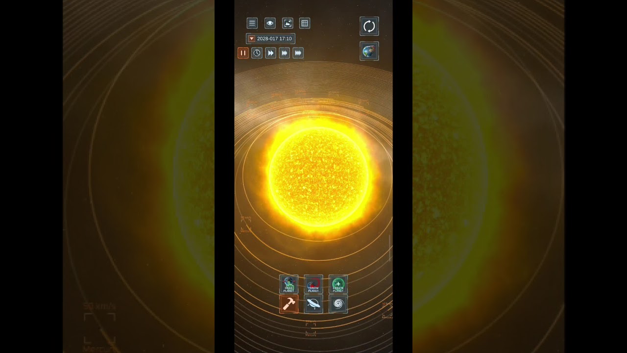 Criei um sistema solar de 50 planetas no solar smash 
