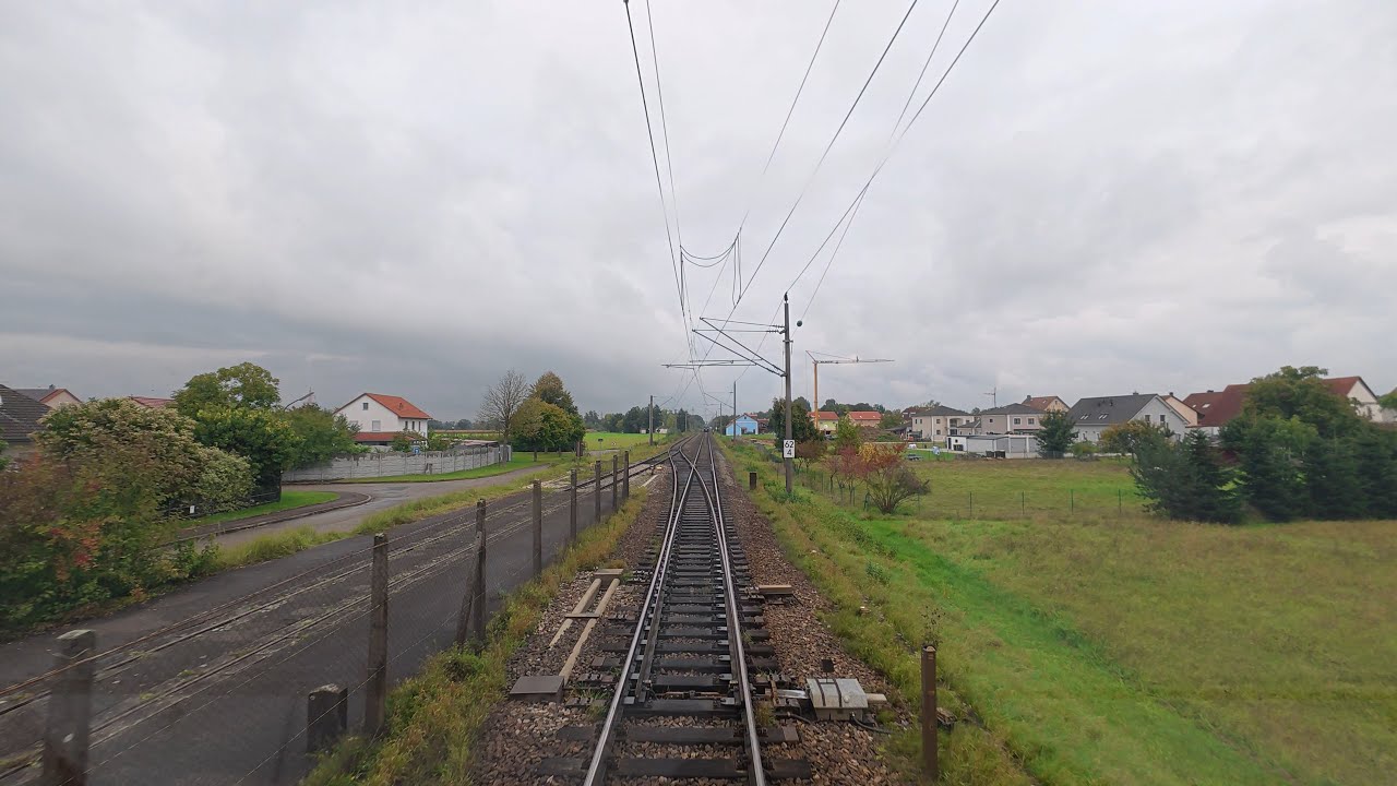 Ingolstadt Hbf &ndash; Vohburg Werkbahnhof | Cab ride Germany | F&uuml;hrerstandsmitfahrt mit BR 185 [09.2025]