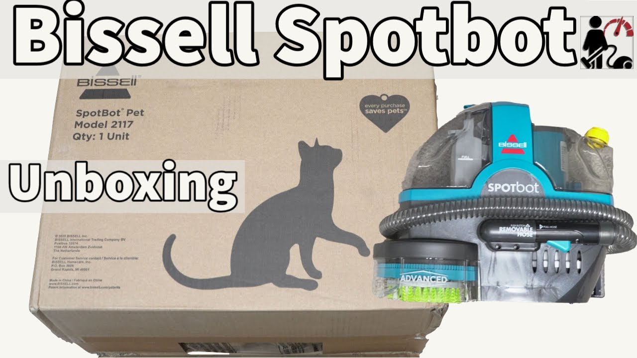 BISSELL SPOTbot Handsfree Stain Cleaner Unboxing & Demonstration