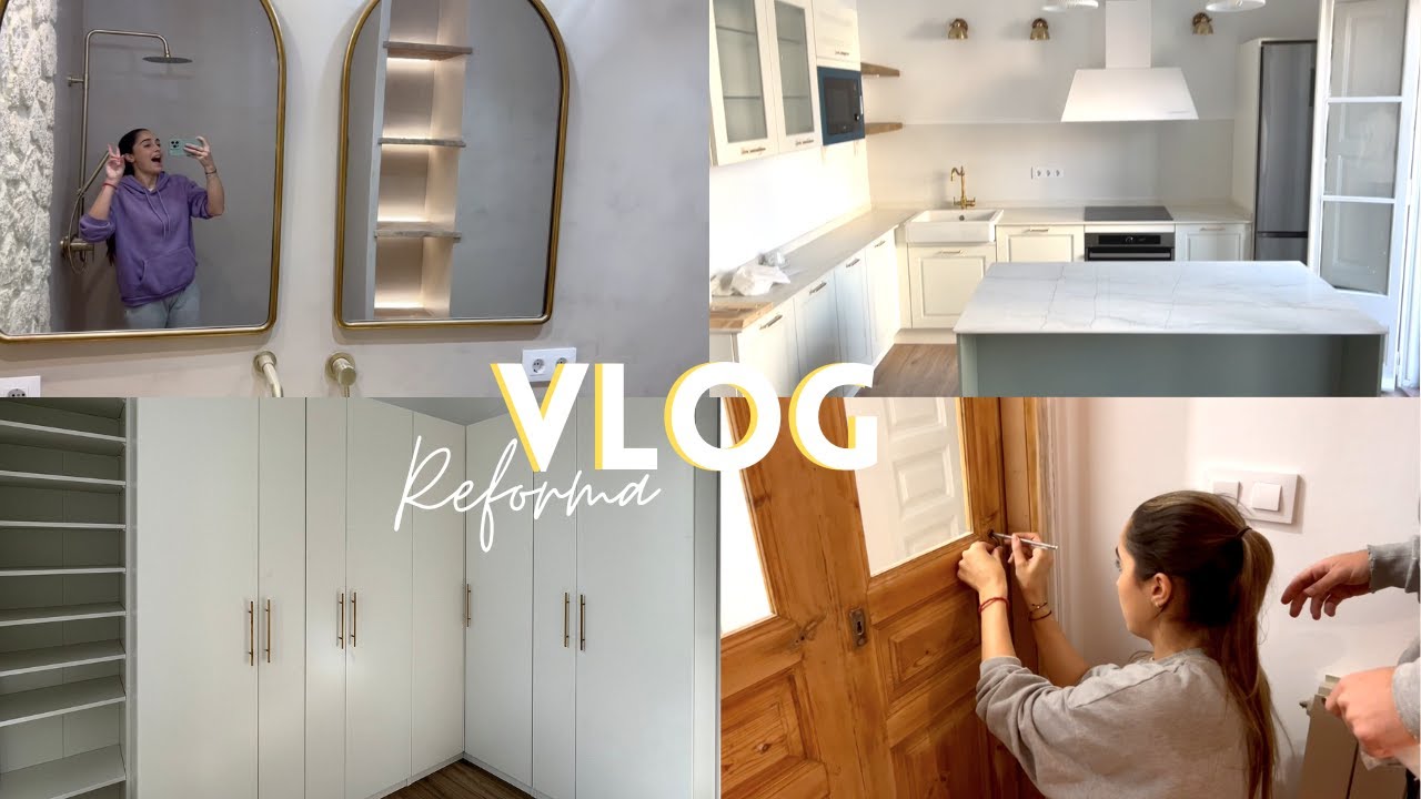 VLOG REFORMA I Os enseño el VESTIDOR, Tenemos lamparas y cambio radical de las ventanas!