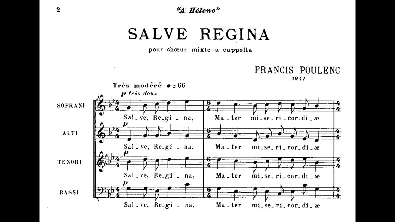 Salve Regina - Francis Poulenc
