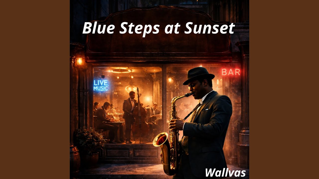 Blue Steps at Sunset