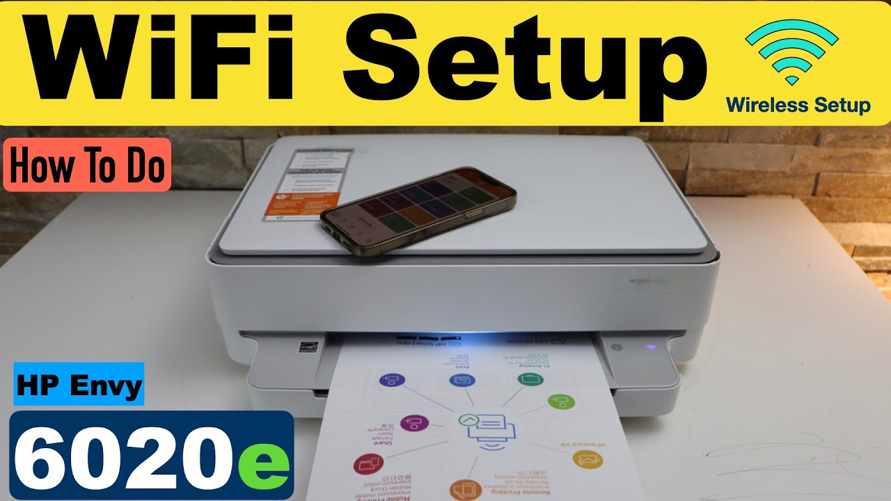 Настройка WiFi HP Envy 6020e, подключение к беспроводной сети.