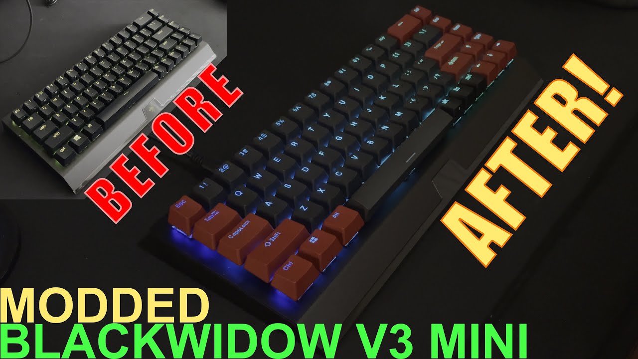 Sound Test Comparison - Modded Razer Blackwidow V3 Mini Hyperspeed