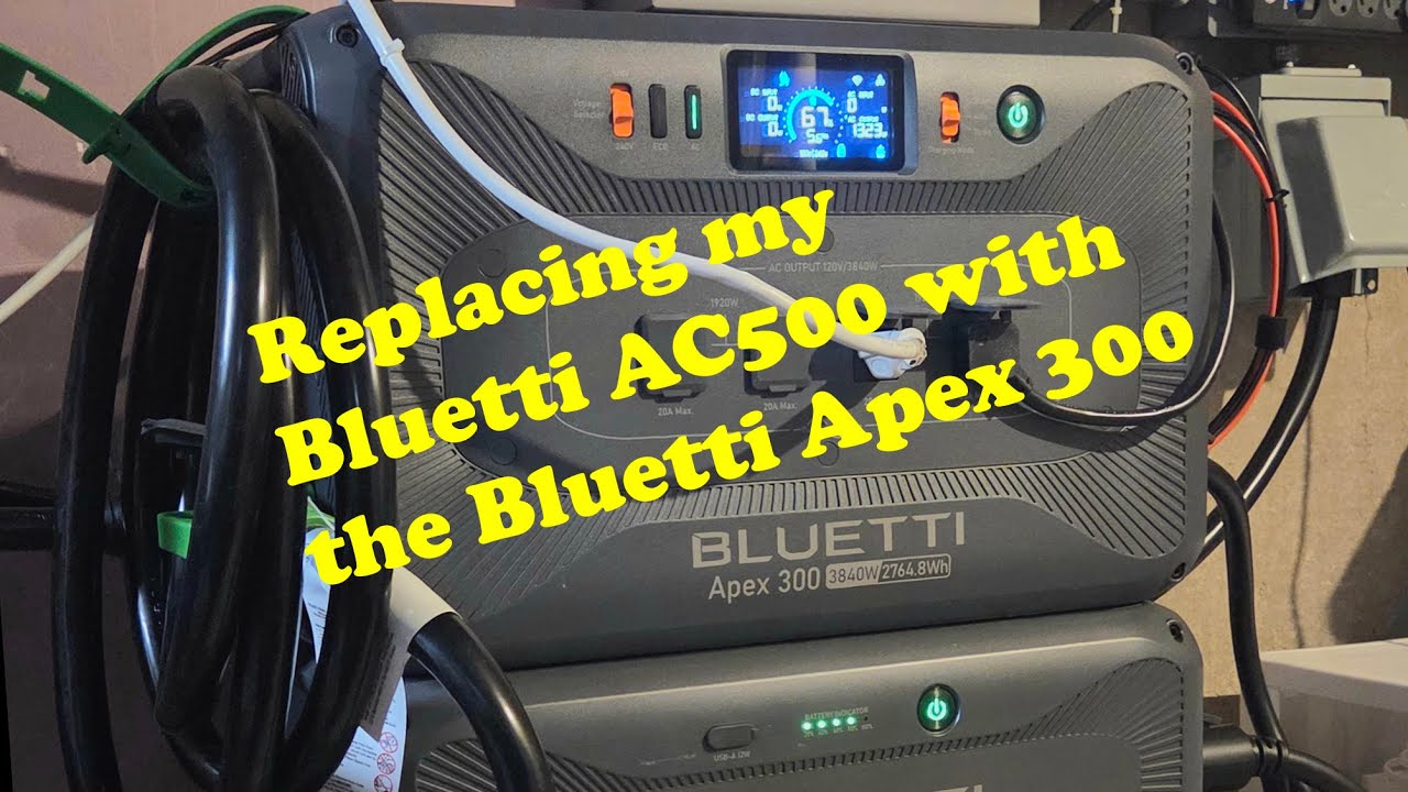 Bluetti Apex 300 replaced the Bluetti AC500 for home backup and energy storage