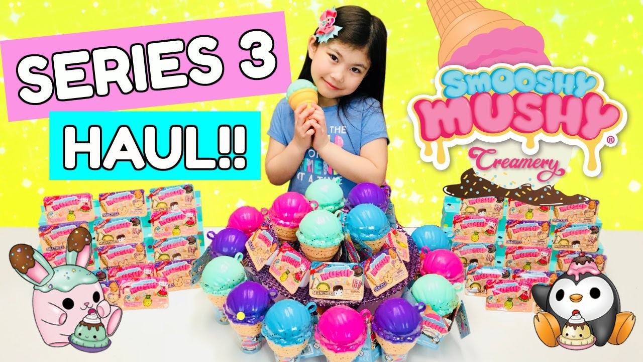 HUGE SERIES 3 SMOOSHY MUSHY CREAMERY + BESTIES SQUISHY HAUL!! New Ice Cream Squishies from Walmart!!