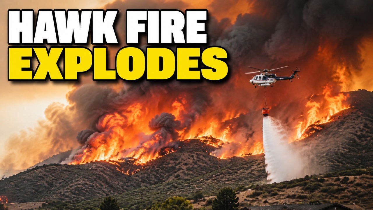 🚨 Hawk Fire OUT OF CONTROL | 15,000+ Acres Burned Near Reno