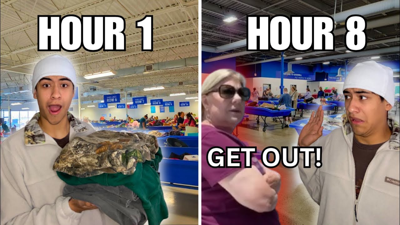 I STAYED 24 HOURS AT THE BINS! (I GOT KICKED OUT)