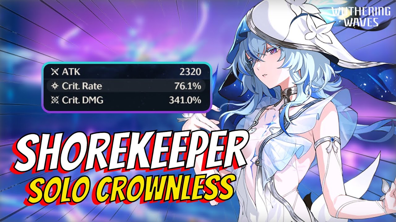 [NO HIT RUN] SOLO S0 Shorekeeper vs LV100 Crownless | Wuthering Waves