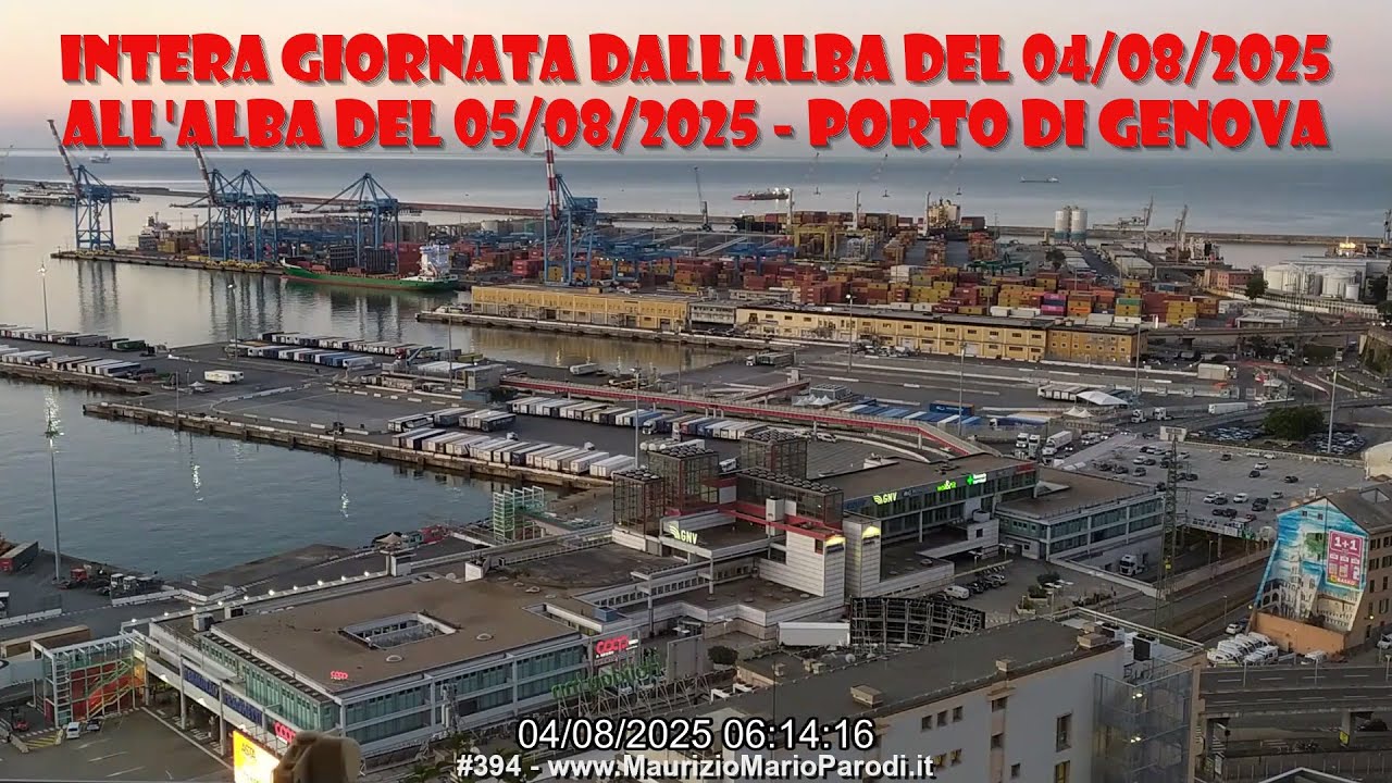 #394 04/08/2025 Timelapse del Porto di Genova (Italy)