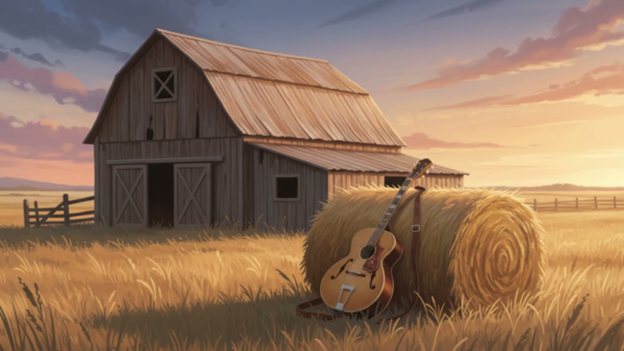 Sunset Prairie Serenity - Slow Western Guitar & Harmonica Instrumental for Relaxation and sleep