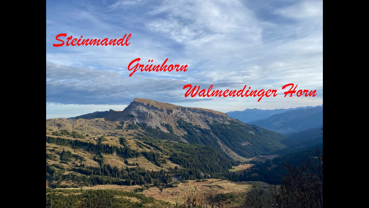 Rundtour Steinmandl - Grünhorn - Walmendinger Horn