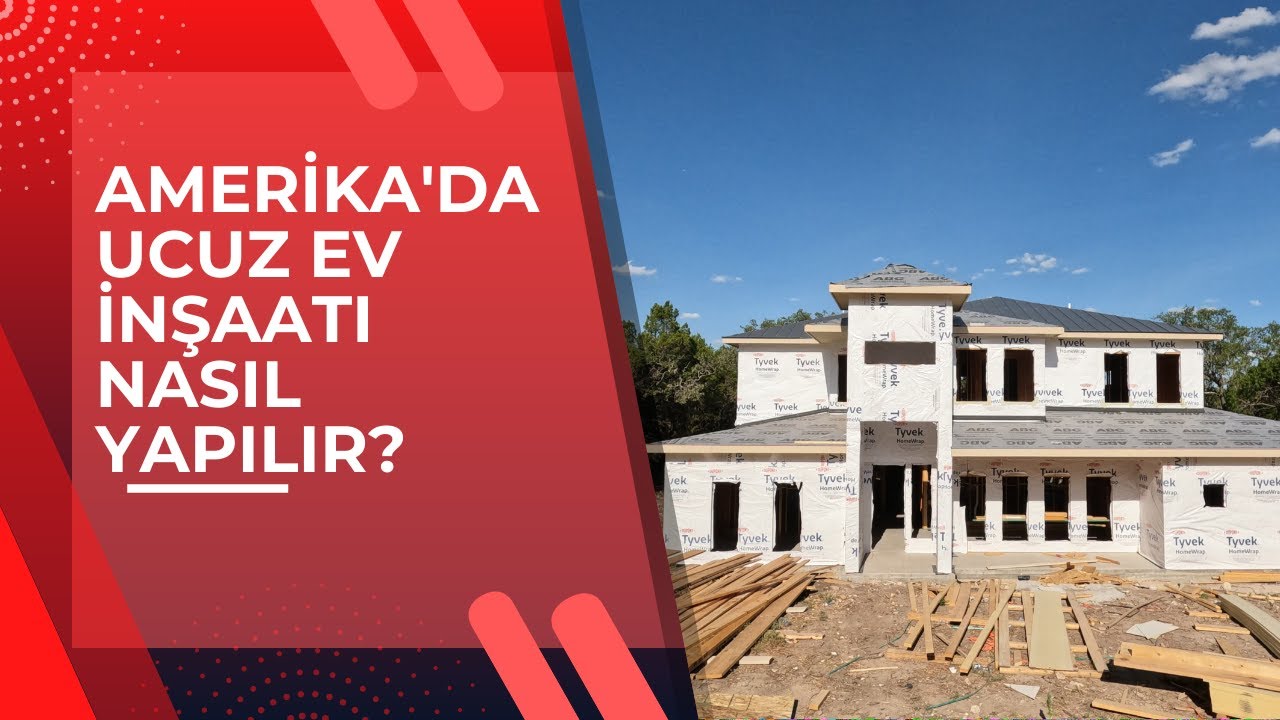 AMERİKA'DA UCUZ EV İNŞAATI NASIL YAPILIR? #Amerika #ev #emlak #ucuz #inşaat #house #build