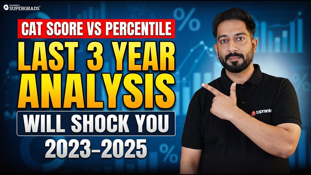 CAT Score vs Percentile 📊 3 Year Analysis (2023&ndash;2025) | Full Breakdown