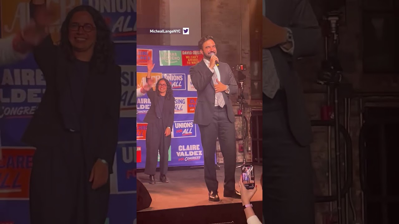 Mamdani delivers speech after win in New York Democratic Primary elections