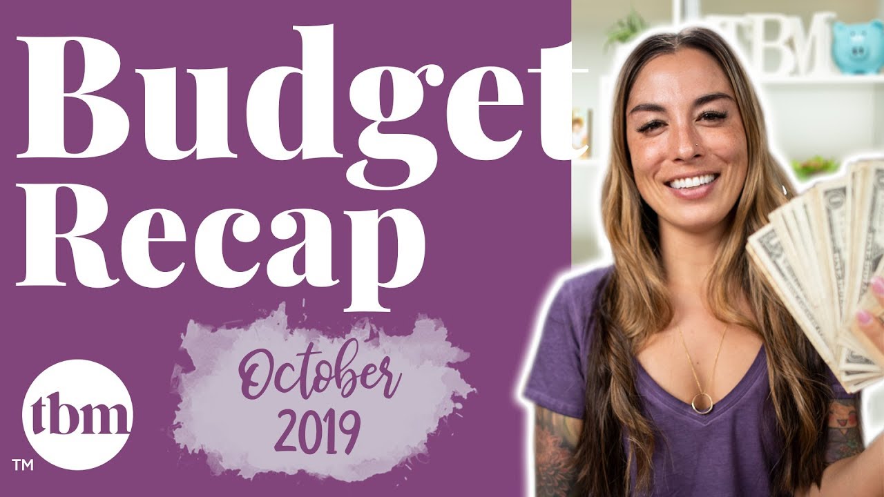 October 2019 Paycheck Budget Recap