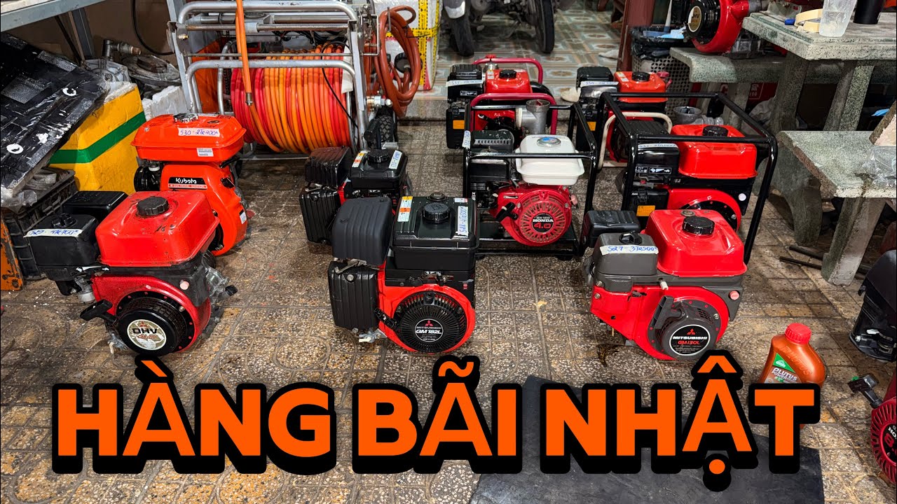 HÀNG NHẬT BÃI 02/11. Máy Xăng, Xịt Thuốc, Bơm Nước Quên Xài. 