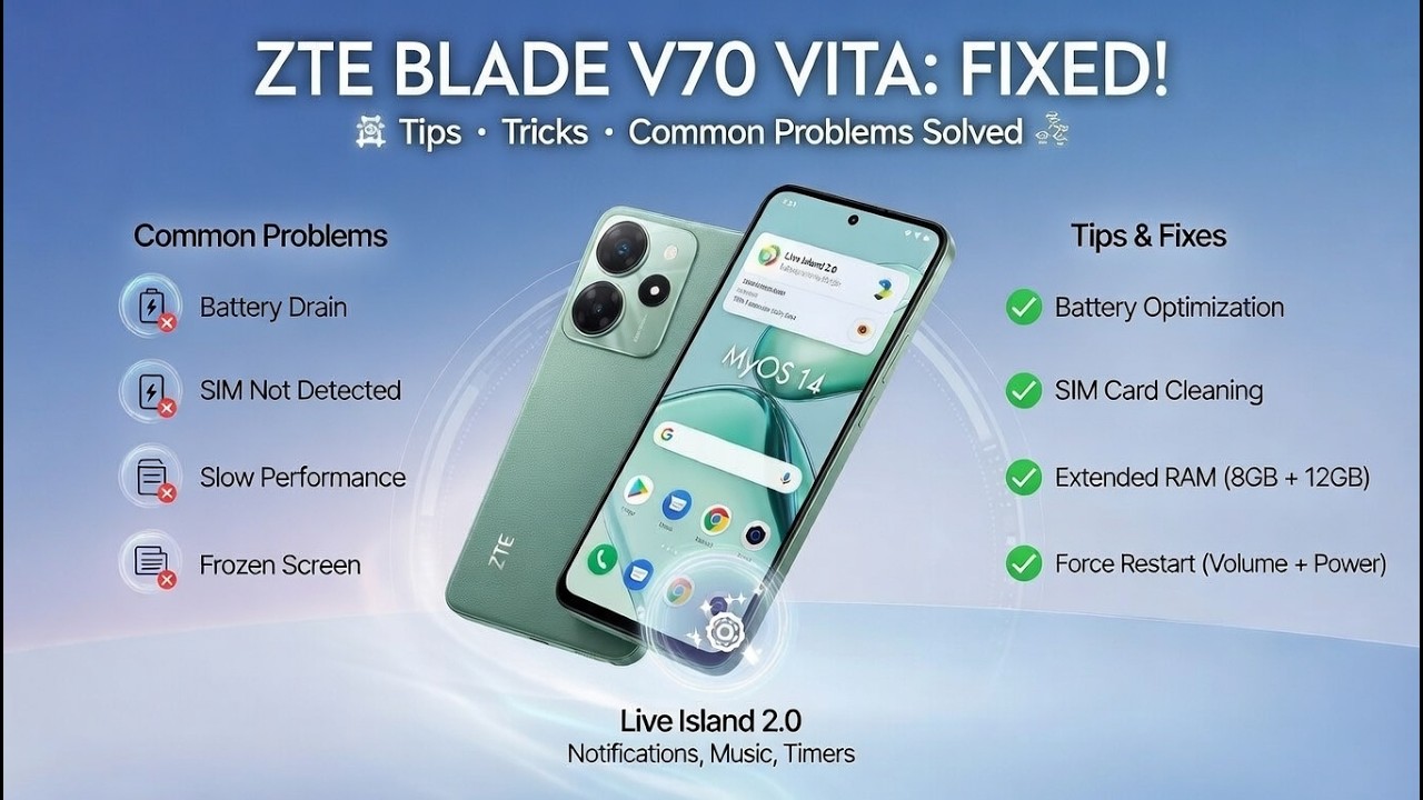 ZTE Blade V70 Vita – Best Tips, Tricks & Fixes for Common Problems