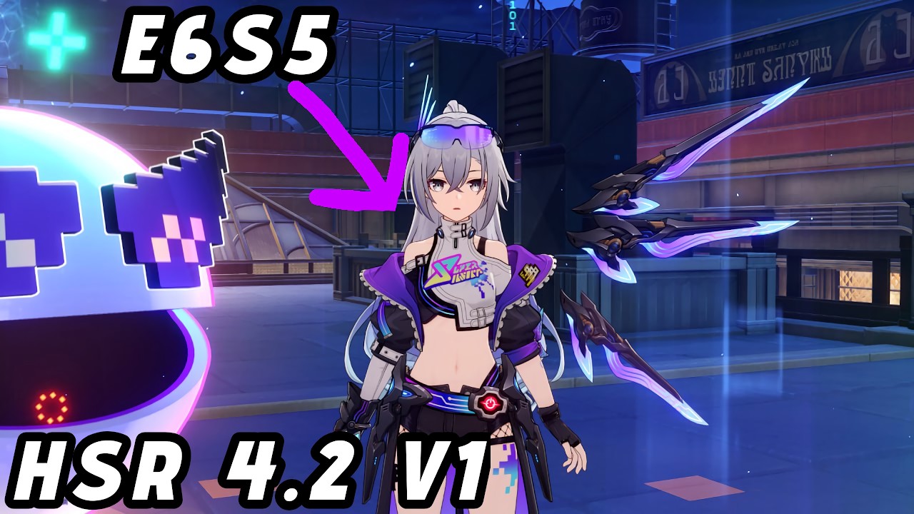 [HSR 4.2 V1] SW Lv. 999 E6S5 vs AA king in check 4.2 Hard Mode