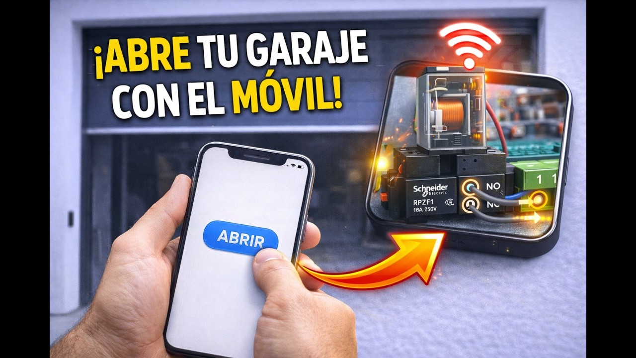 Cómo abrir la puerta del garaje con el móvil (Paso a paso y seguro)