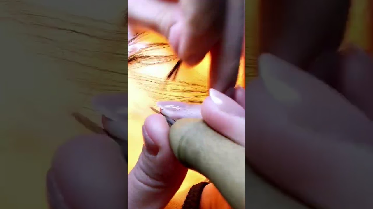 ❤️rooting hair on a reborn doll #rebornbaby