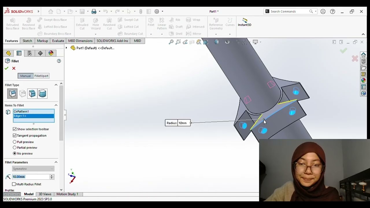 Membuat alat pelontar bola tenis di Solidworks