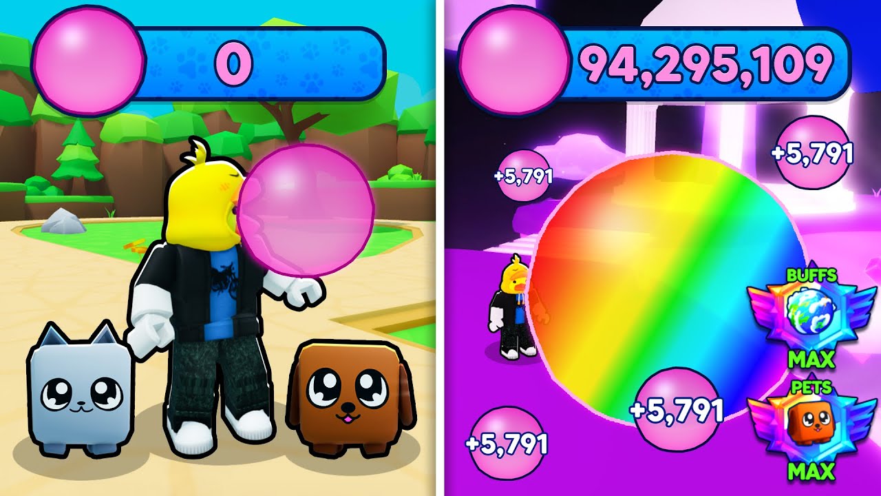 I Went From NOOB to PRO and Hatched BEST Pets in Bubble Gum Simulator Infinity Roblox!