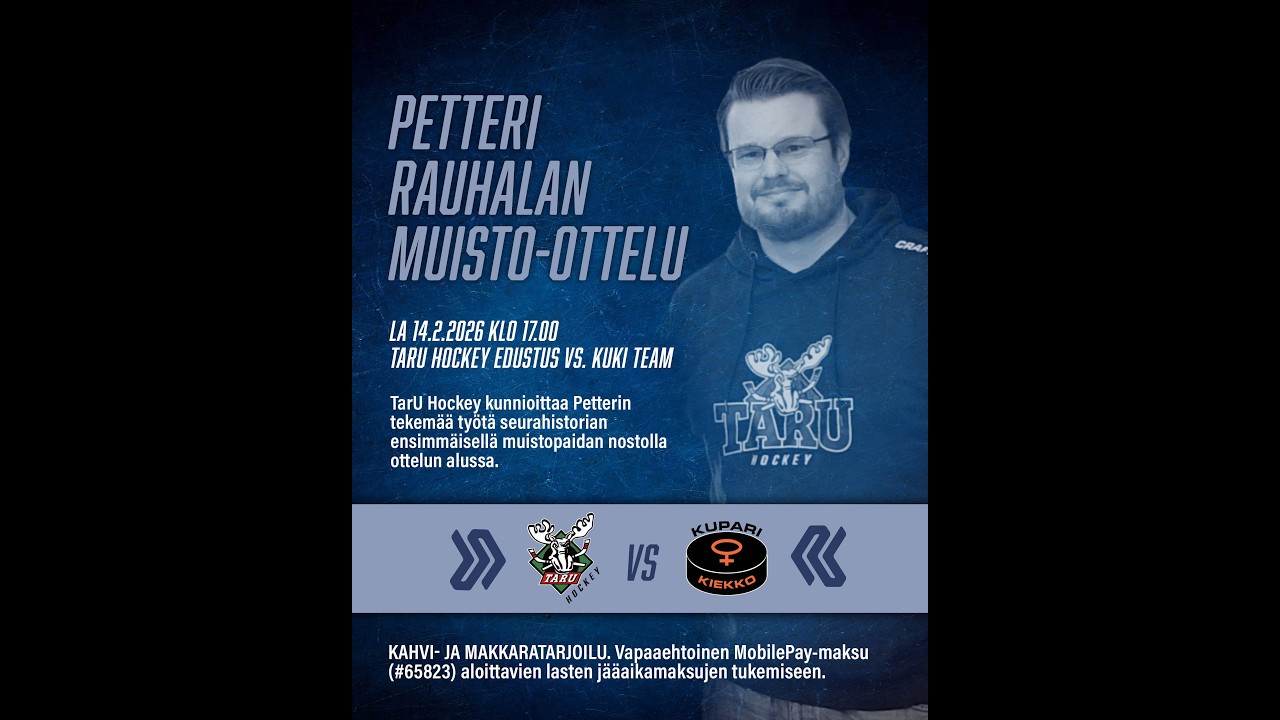 Petterin muisto-ottelu 14.2.2026