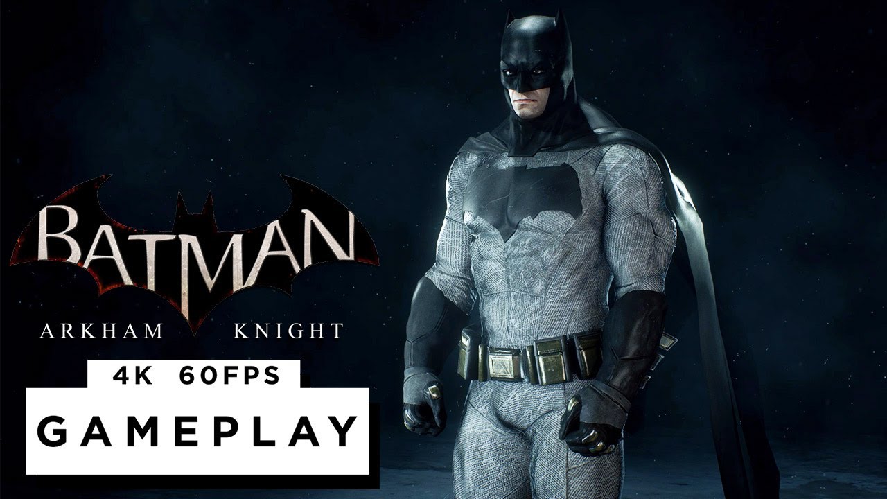 BATMAN ARKHAM KNIGHT Batman vs Superman Skin Free Roam Gameplay - (4K 60FPS) - No Commentary